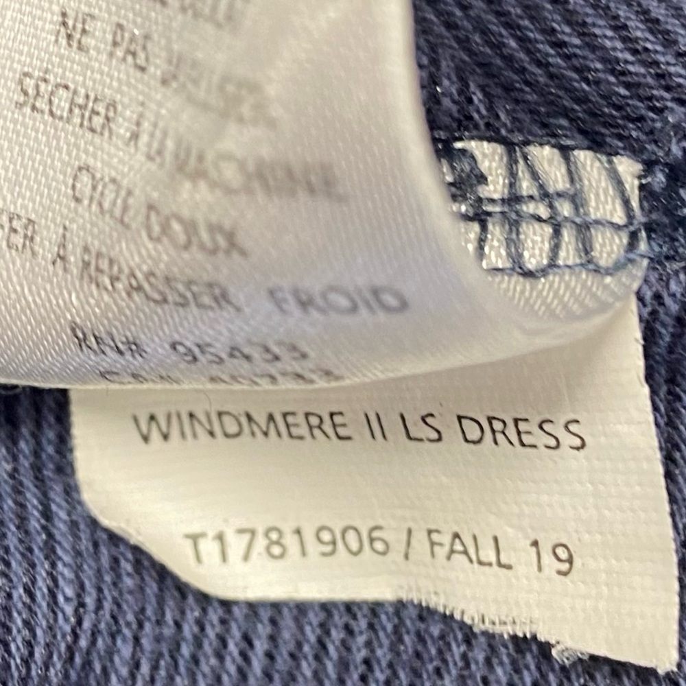 Toad & Co Windermere Long Sleeve Dress Geometric Tencel Cotton Blend Small - Picture 11 of 15